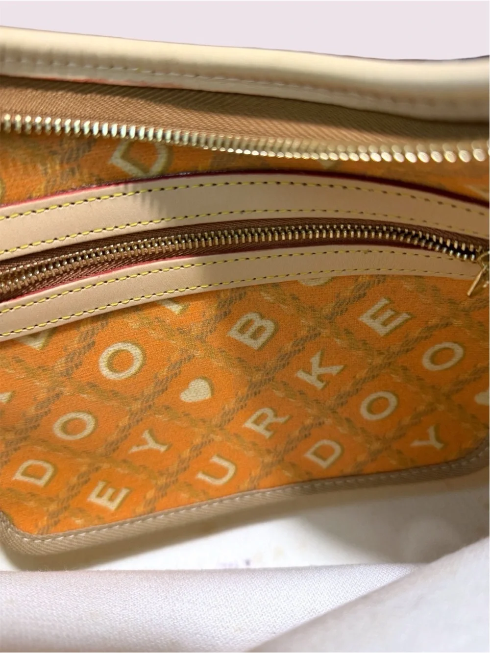 Vintage Dooney & Bourke Crossword Collection Hobo Bag